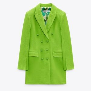 ZARA TEXTURED BLAZER DRESS